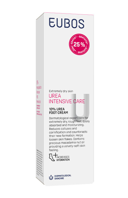 EUBOS UREA 10% INTENZIVNA NEGA KREMA ZA NOGE + 25% gratis 125ML